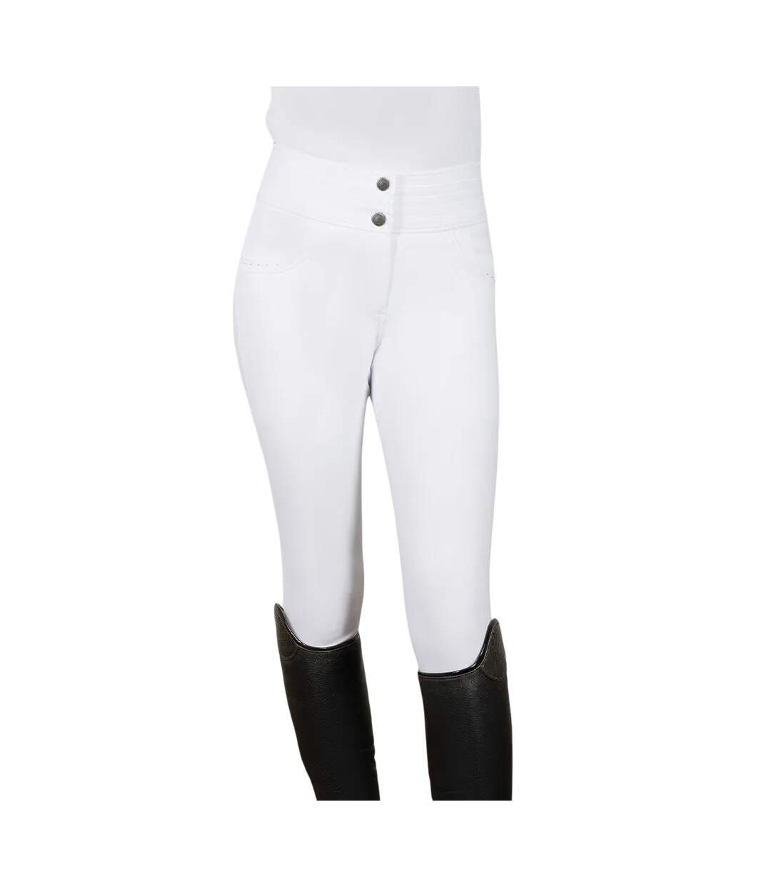 Womens/ladies Fenham Diamante Breeches White Coldstream-1