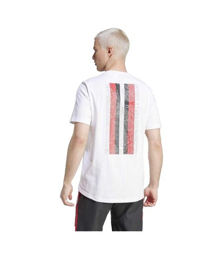 T-shirt Motif/style Ajax Amsterdam Homme Blanc Adidas