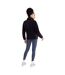 Womens/ladies Teddy Fleece Half Zip Jacket Black Animal-4