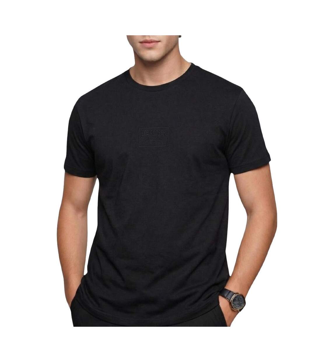 T-Shirt noir homme lee cooper glc2051-1