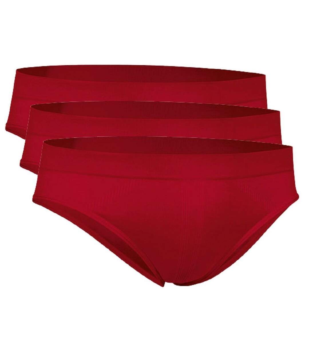 Lot 3 slips pour Homme - rouge - ZEUS