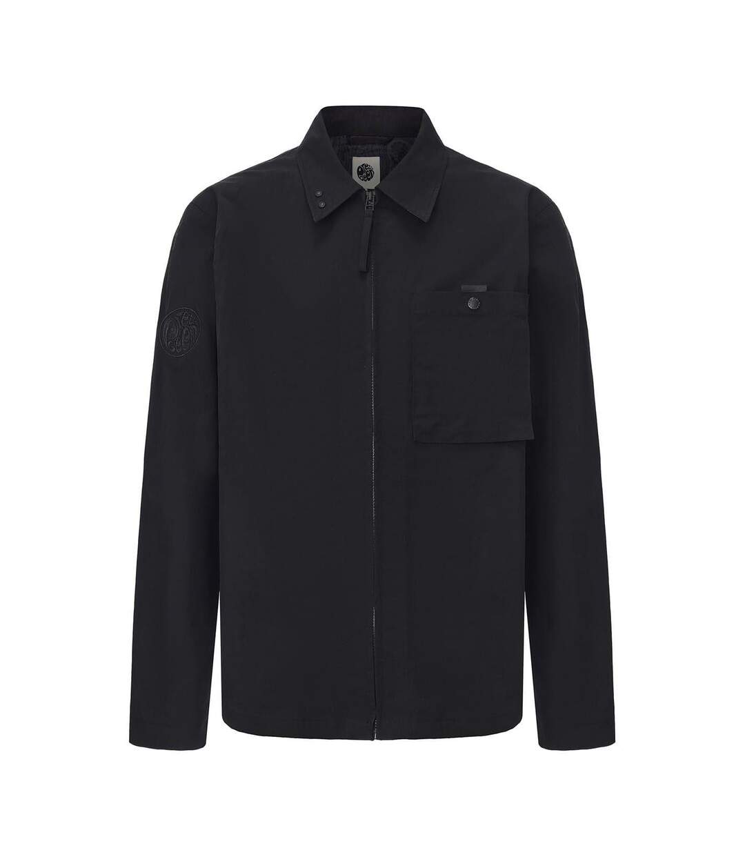 Mens Nylon Overshirt Black Pretty Green-1