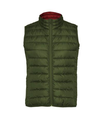 Womens/ladies Oslo Insulated Body Warmer Military Green Roly