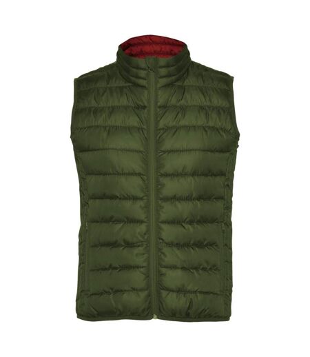 Womens/ladies Oslo Insulated Body Warmer Military Green Roly