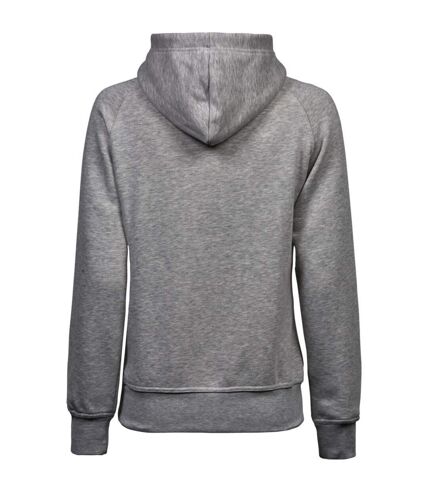 Tee Jays Womens/Ladies Hooded Sweatshirt (Heather Grey)