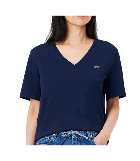 T-Shirt marine femme lacoste relaxed