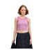 Womens/ladies Fallon Striped Tank Top White Fuchsia JJXX-4