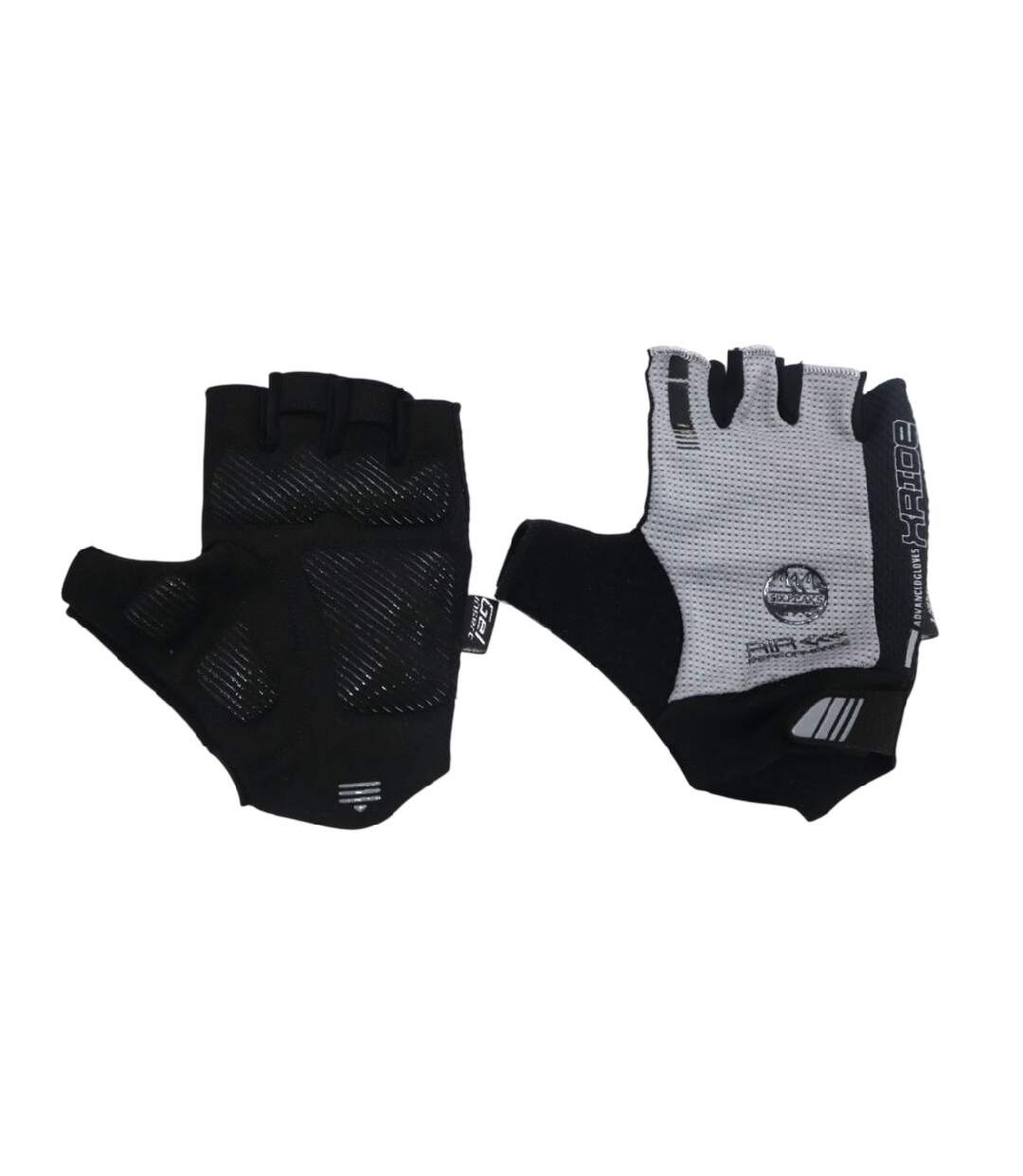 Unisex Adult Snug Fit Cycling Gloves Grey Black Six Peaks-1