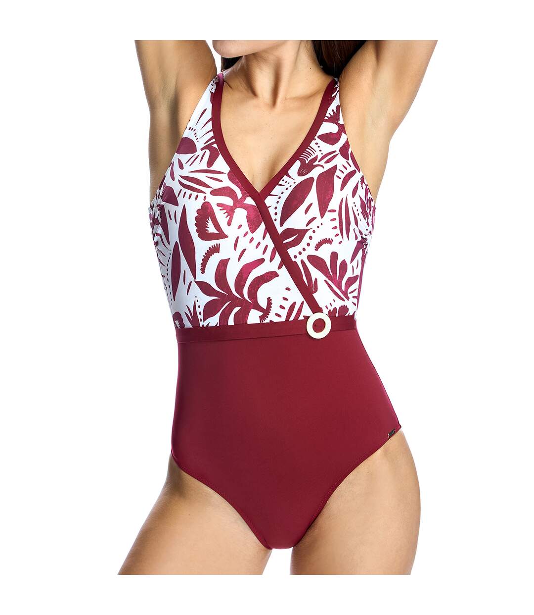 V-neck swimsuit W240276 woman-2