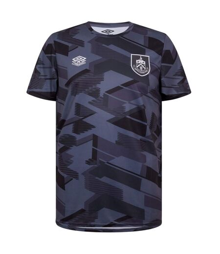 Mens Wu Ju Burnley Fc Crew Neck T-shirt Carbon Grisaille Black Umbro