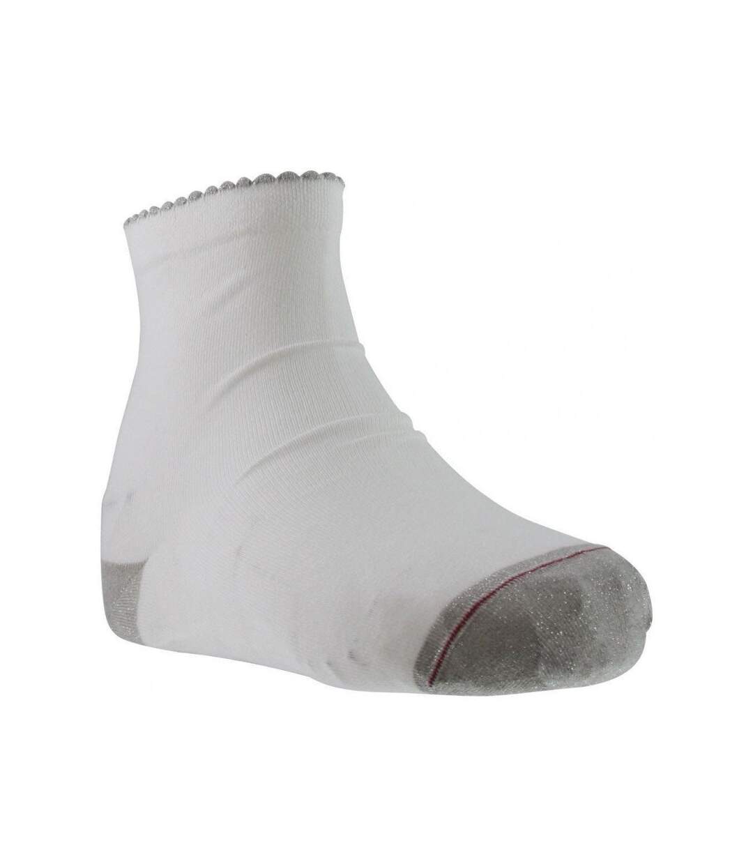 LABONAL Chaussettes Femme TALON POINTE BRILLANT Blanc