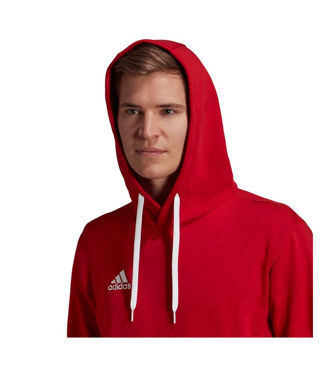 Sweat À Capuche Entrada Homme Rouge Adidas-4