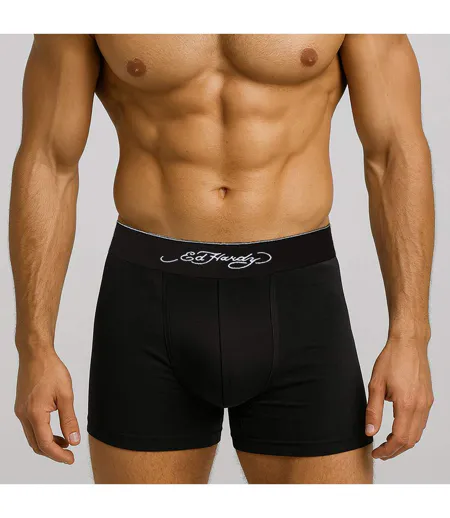 Ed Hardy - Lot de 5 Caleçons Homme Coton Respirant Confort - Collection Arjin