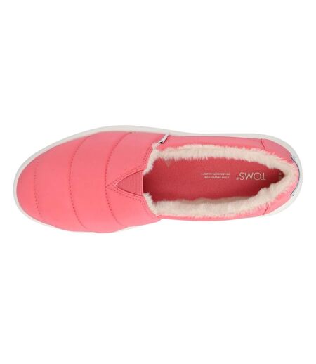Womens/ladies Alpama Slippers Pink Toms