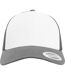 Casquette Trucker The Classic Retro Blanc Gris Foncé Yupoong-3