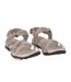 Womens/ladies Salina Leather Walking Sandals Beige Karrimor-4