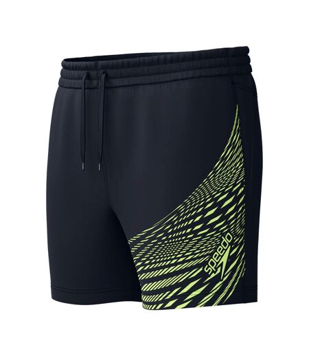 Short De Bain Medley Homme Noir Jaune Speedo