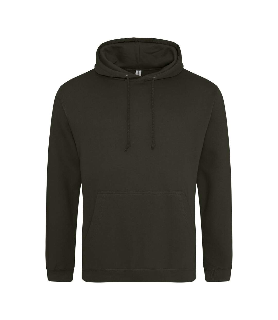 Sweat À Capuche College Adulte Vert Kaki Foncé Awdis-1