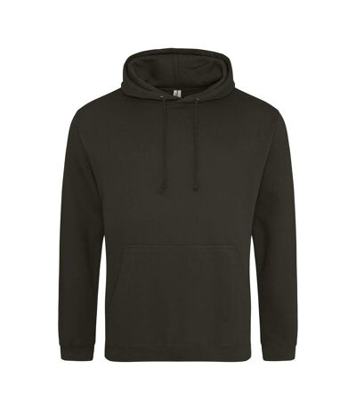 Sweat À Capuche College Adulte Vert Kaki Foncé Awdis