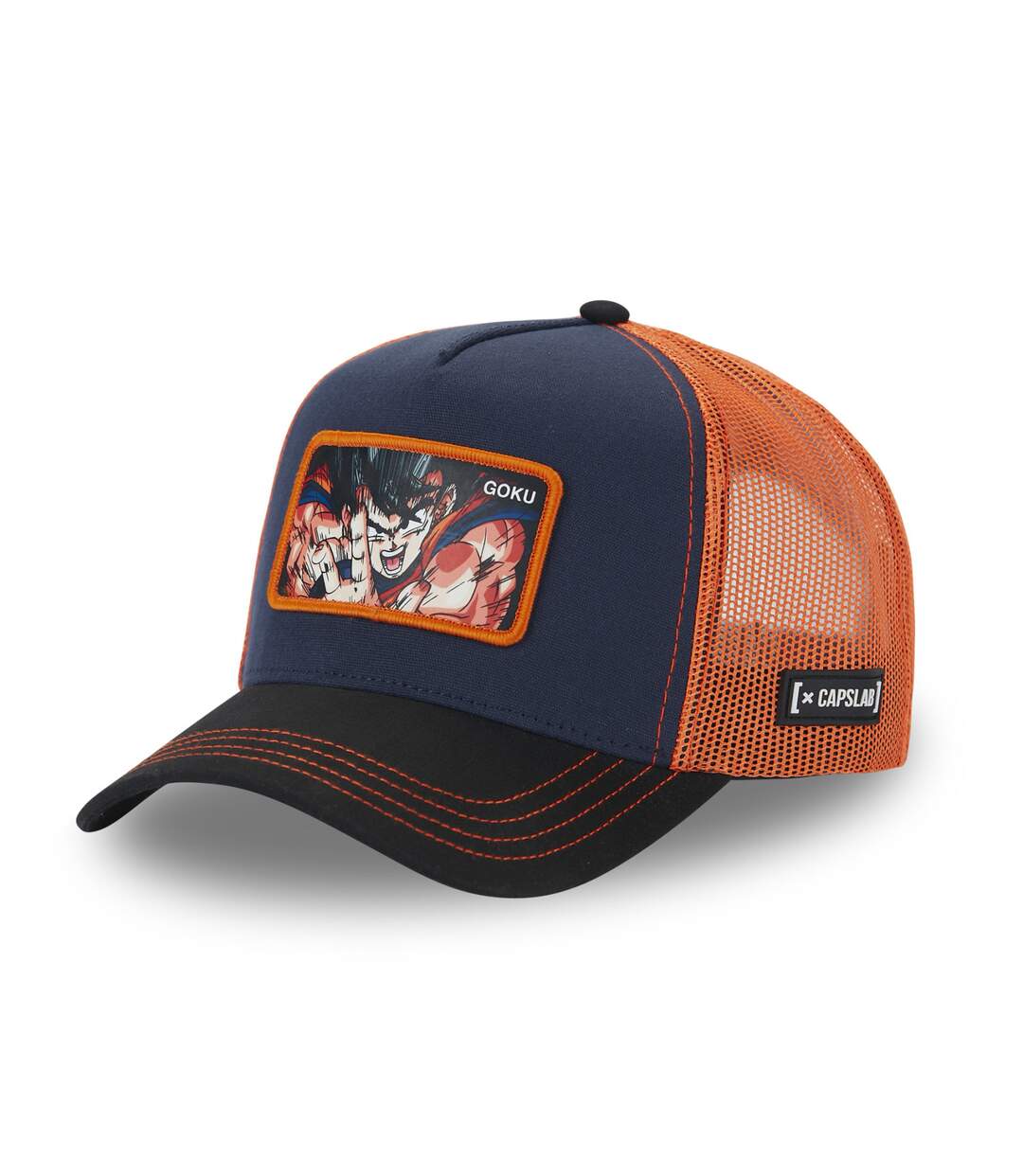 Casquette homme trucker en canvas de coton Dragon Ball Z Goku Capslab-1