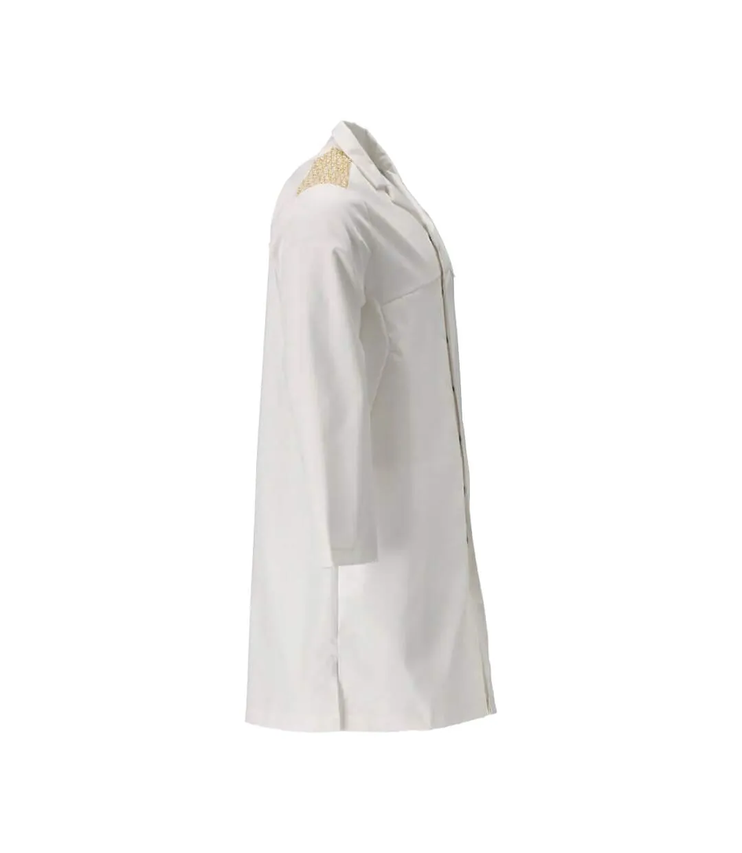 Manteau Smock Food & Care L Blanc Jaune Or Mascot-3