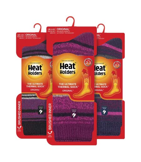 Set of 3 Insulated Thermal Ladies Socks for Ultimate Cold Weather Comfort