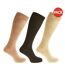 Mens 100% Cotton Ribbed Knee High Socks (Pack Of 3) (Shades Of Brown) - UTMB489