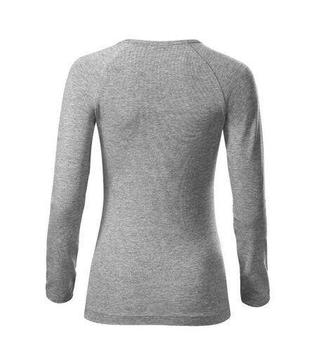 T-shirt Manches Longues Elegance Femme Gris Malfini