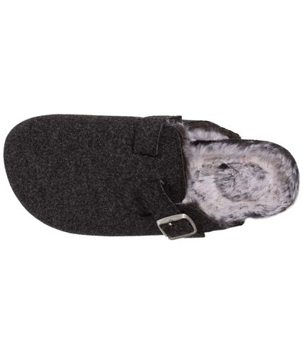 Isotoner Chaussons Mules femme ultra confortables, intérieur fausse fourrure