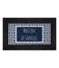 Tapis Relief Imprimé Eltea 45x75cm Noir & Bleu-1