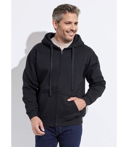 Sweat shirt zippé avec poche kangourou