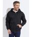 Sweat shirt zippé avec poche kangourou-1