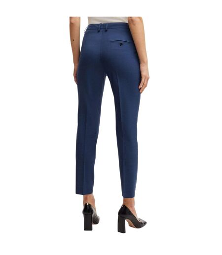 Womens/ladies Tamata4 Regular Trousers Blue Boss