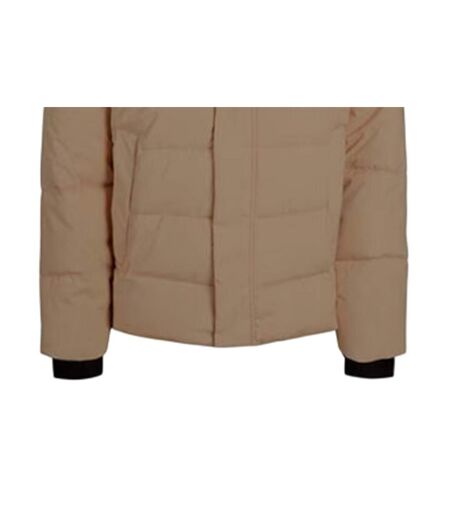 Mens Colour Block Ribbed Hooded Puffer Jacket Crockery Jack And Jones