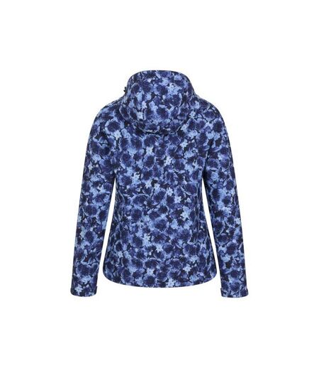 Mountain Warehouse Womens/Ladies Exodus Floral Soft Shell Jacket (Navy/Light Blue) - UTMW268