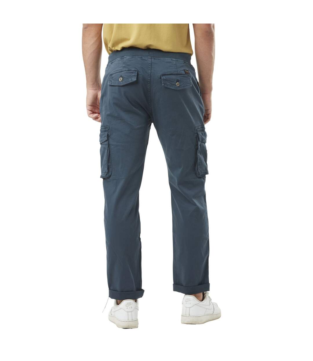 Pantalon cargo homme poches laterales avec écusson brodé en coton Ico Vondutch