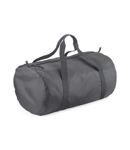 BagBase Packaway Barrel Bag/Duffel Water Resistant Travel Bag (8 Gallons) (Graphite Grey/ Graphite Grey) (One Size)