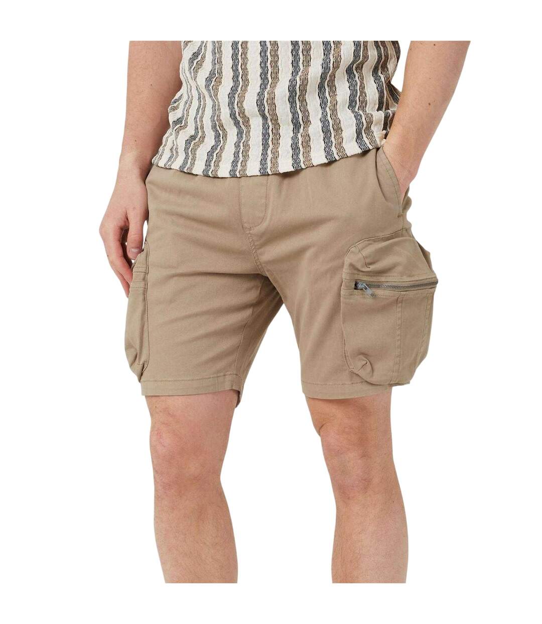Short Chino Homme Beige Gris Brave Soul-2