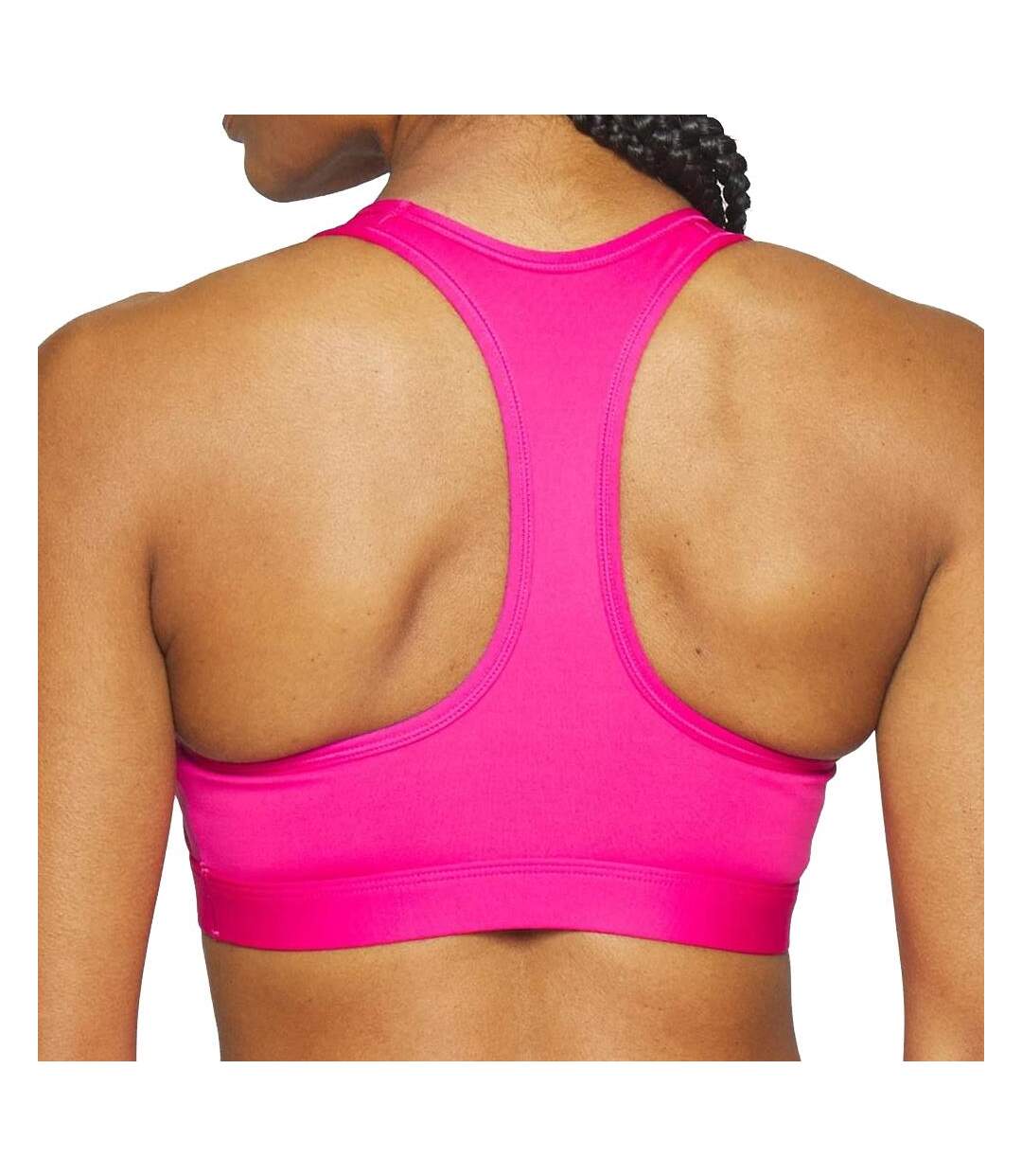 Brassière de Sport Rose Fuschia Femme Nike SWSH MED - M-2