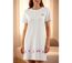OZABI Chemise de Nuit Femme Microfibre Manches Courtes-2