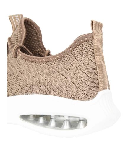 Baskets trevel homme beige gris Crosshatch