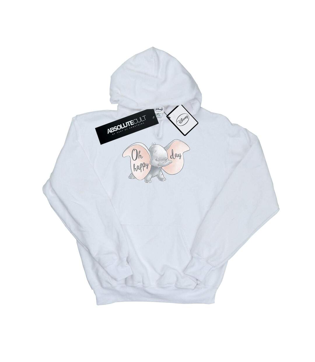 Disney Sweat à capuche Dumbo Happy Day Femme/Femme (Blanc) - UTBI5166-1