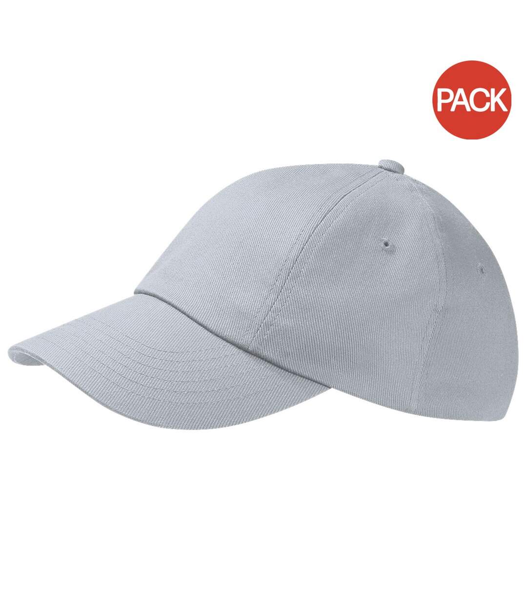 Lot de 2  casquettes adulte gris clair Beechfield-1