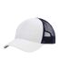 Casquette Trucker Blanc Bleu Marine Brain Waves-1