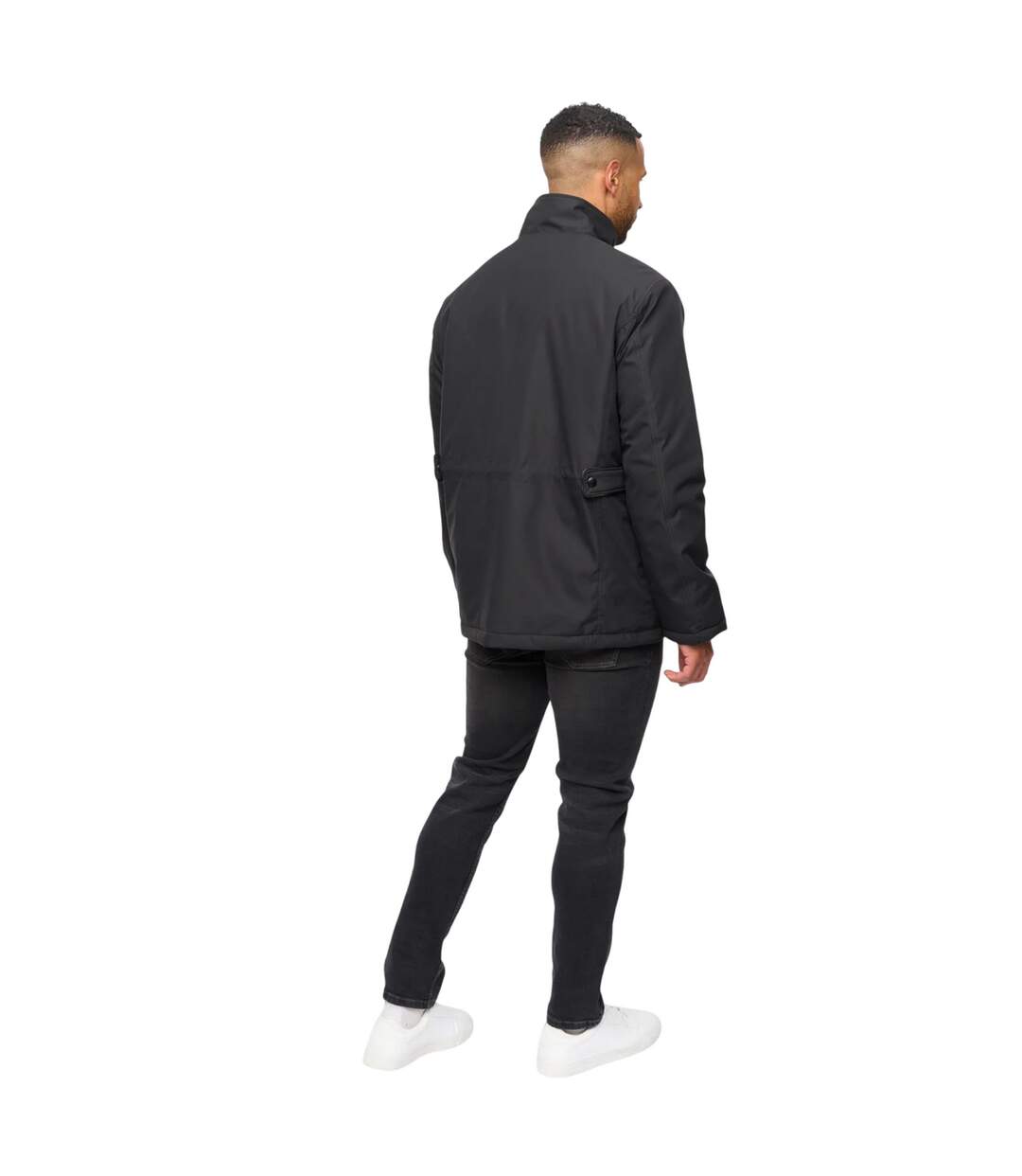 Mens Andarsen Funnel Neck Jacket Black Bewley & Ritch-3