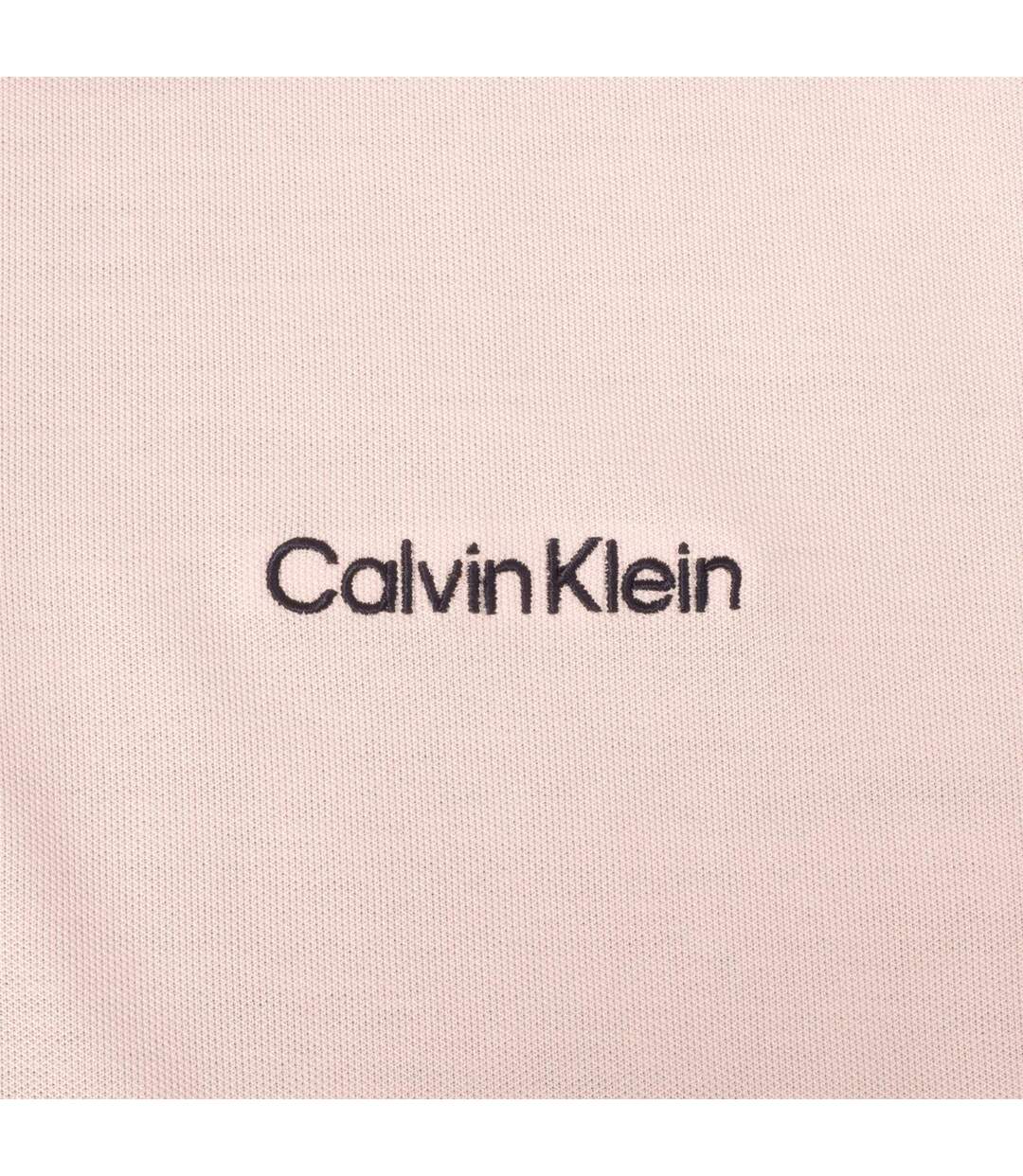Polo Motif/style Brodé Homme Bleu Marine Rose Calvin Klein-4