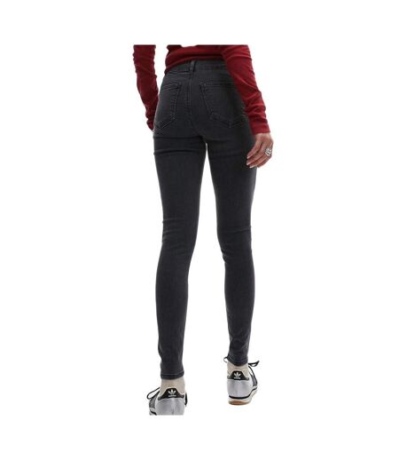 Jean noir chiné femme topshop joni hr skinny