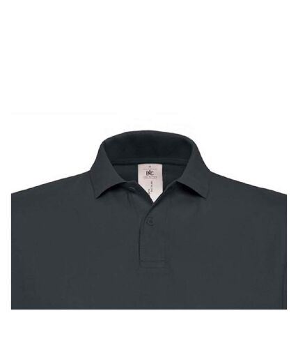 B&C ID.001 Unisex Adults Short Sleeve Polo Shirt (Anthracite) - UTBC1285