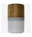 Bullet Aurea Bamboo Light Up Bluetooth Speaker (Brown/White) (One Size) - UTPF3651