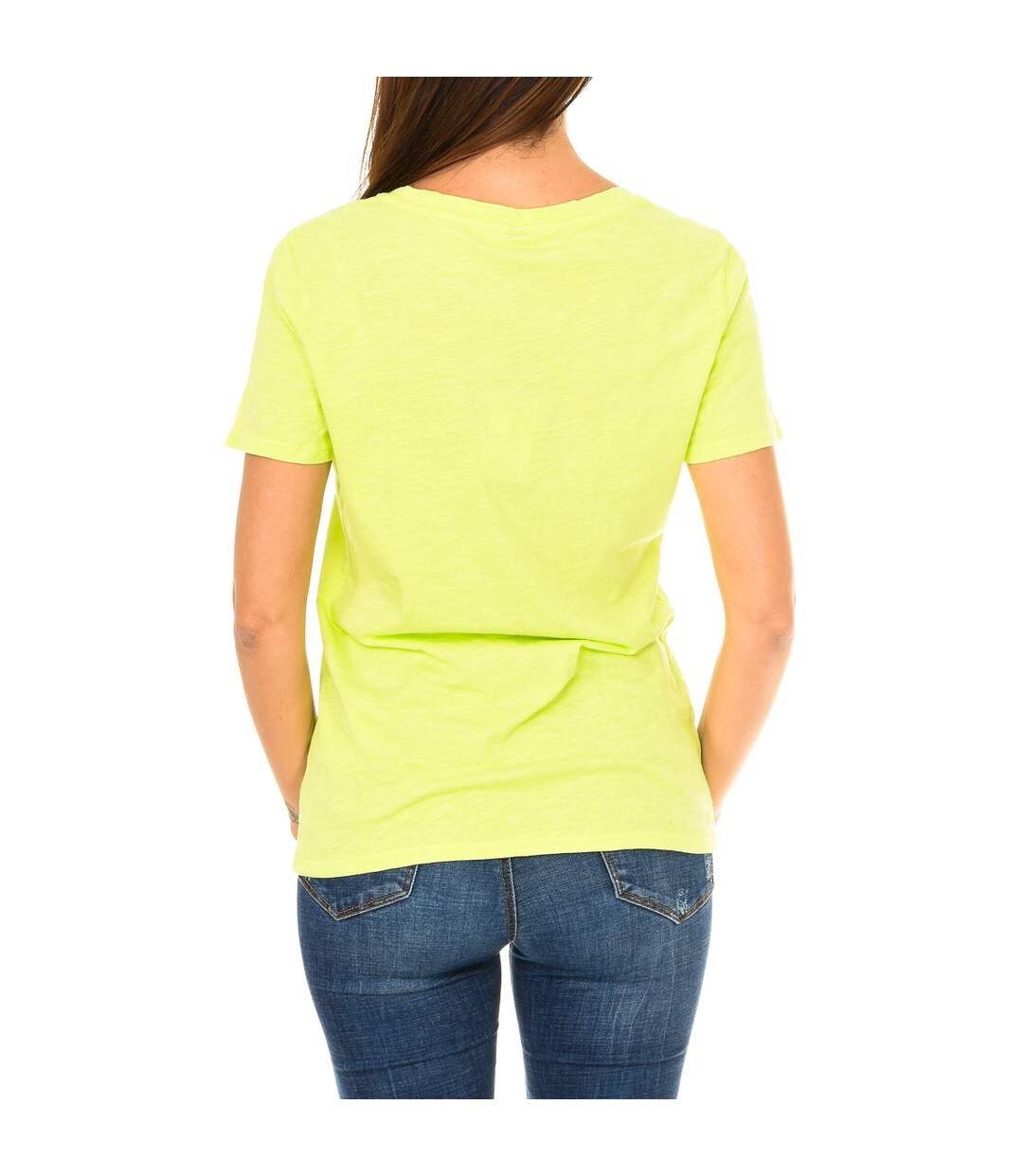 Women's short-sleeved V-neck T-shirt 3Y5T45-5JZMZ